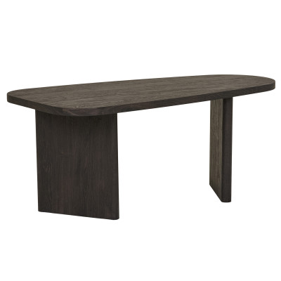 RETZ-Table basse décor brun foncé 50x100 cm