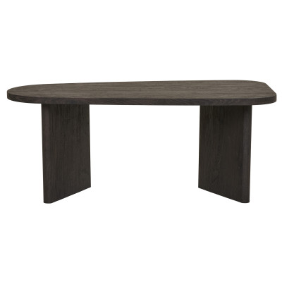 RETZ-Dunkelbrauner dekorativer Couchtisch 50x100 cm