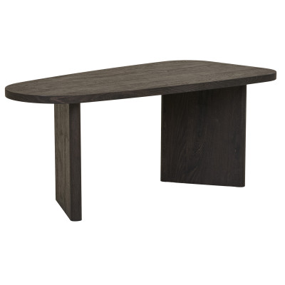 RETZ-Dunkelbrauner dekorativer Couchtisch 50x100 cm