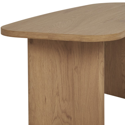 RETZ-Mesa de centro con acabado en madera oscura 50x100 cm