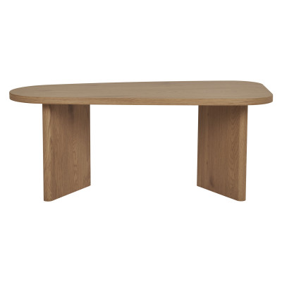 RETZ-Tavolino da caffè finitura legno scuro 50x100 cm