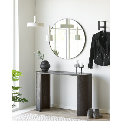 RIIS-Tavolo consolle marrone scuro 114 cm