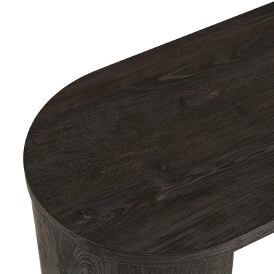 RIIS-Tavolo consolle marrone scuro 114 cm