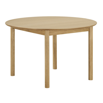 RIMINI-Table à manger extensible Ø120 cm (170-220 cm) chêne naturel