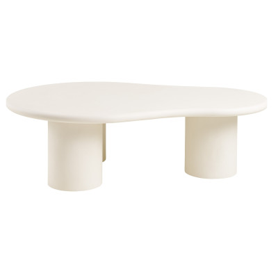 SOOM-Table basse organique effet béton 80x120 cm