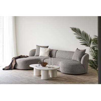 SOOM-Organischer Couchtisch in Betonoptik 80 x 120 cm