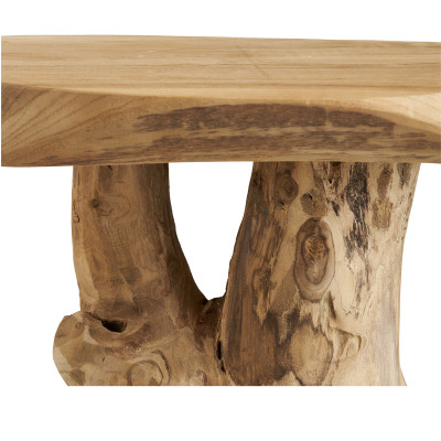 TRON- Table d’appoint en teck massif ø40 cm