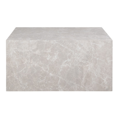 VAST-Table basse décor marbre beige 60x80 cm