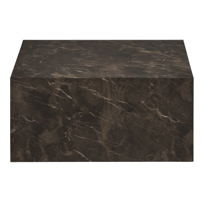 VAST-Table basse décor marbre brun 60x80 cm