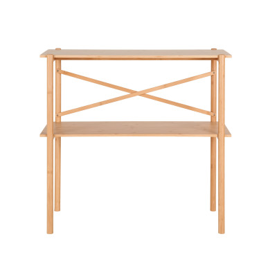 MINOS-Mesa consola de bambú natural 83 cm
