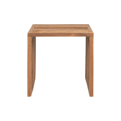 PLIM-Beistelltisch aus recyceltem Massivteakholz 40 x 40 cm