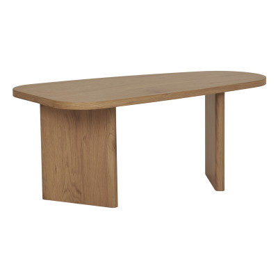 RETZ-Mesa de centro con acabado en madera oscura 50x100 cm