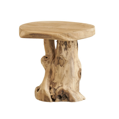 TRON- Table d’appoint en teck massif ø40 cm