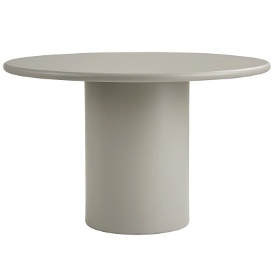 ARMOR-Table à manger ronde 4 personnes 120 cm, coloris sable