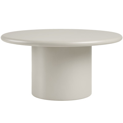 MAT-Sandfarbener Couchtisch ø80 cm