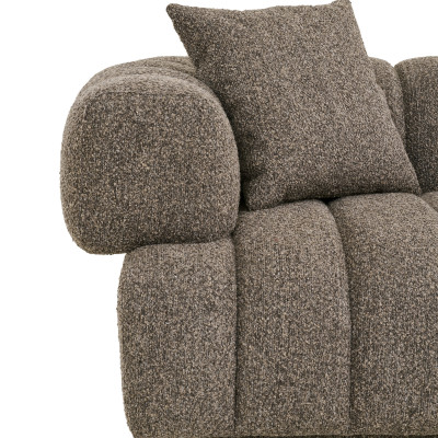 OXFORD-3-Sitzer-Sofa aus taupefarbenem Chenille-Stoff