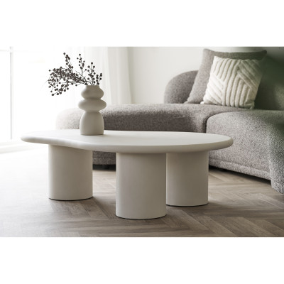 MALIBU-Canapé d'angle gauche en tissu taupe