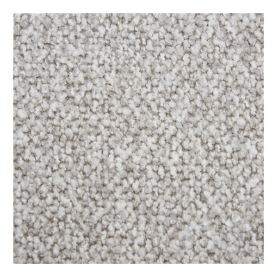 SOHO-Ecksofa links in grauem Bouclé-Stoff