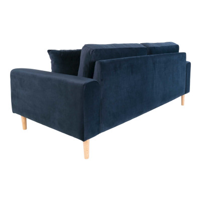 FRED-25-Sitzer-Sofa in dunkelblauem Samt