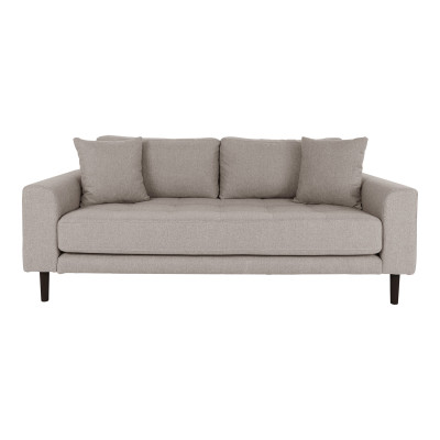 FRED-25-Sitzer-Sofa in taupefarbenem Stoff