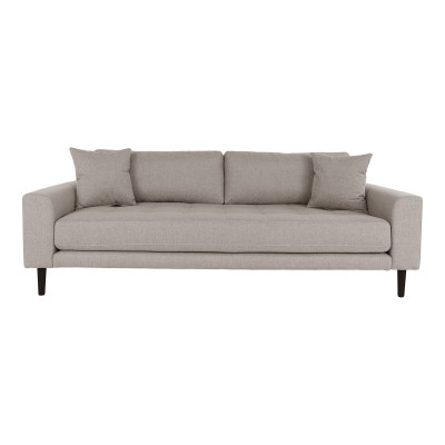 FRED-3-Sitzer-Sofa in taupefarbenem Stoff