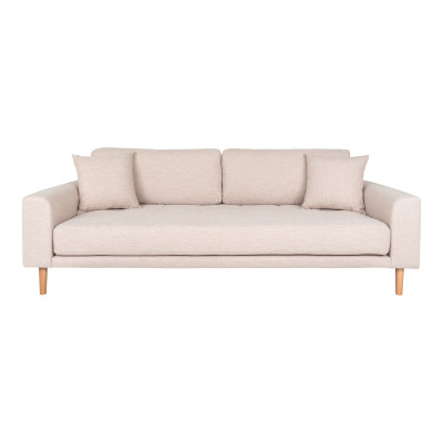 FRED-3-Sitzer-Sofa in beigem Stoff