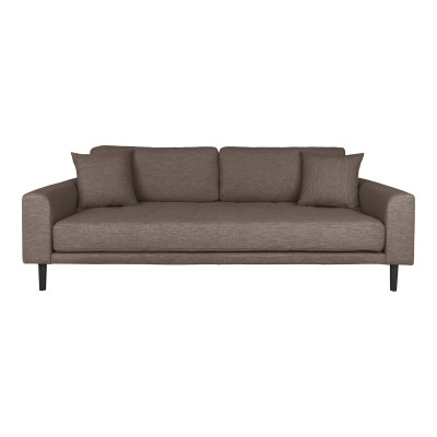 FRED-3-Sitzer-Sofa in braunem Stoff