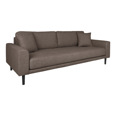 FRED-3-Sitzer-Sofa in braunem Stoff