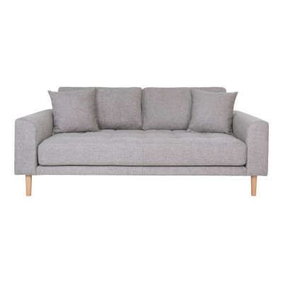 FRED-25-Sitzer-Sofa in grauem Stoff
