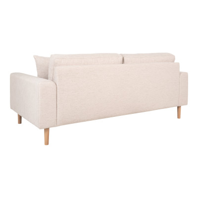 FRED-25-Sitzer-Sofa in sandfarbenem Stoff