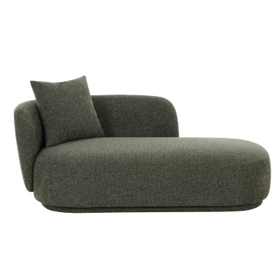 DAYTON-Chaise longue in tessuto verde