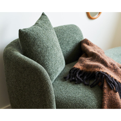 DAYTON-Chaise longue de tela verde