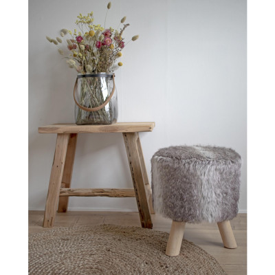 BART-Panca in teak naturale riciclato 50 cm