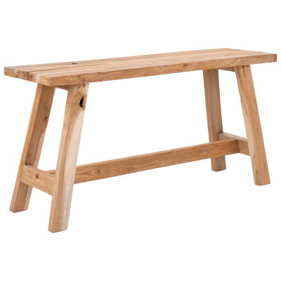 BART- Banc en teck naturel recyclé 90 cm