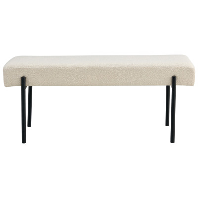 LONDON-Ecrufarbene Stoffbank 100 cm