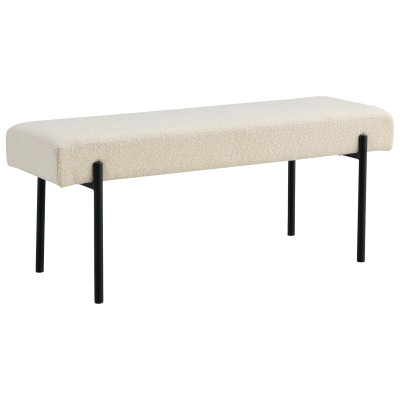 LONDON-Ecrufarbene Stoffbank 100 cm