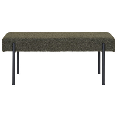 LONDRA-Panca in tessuto verde 100 cm