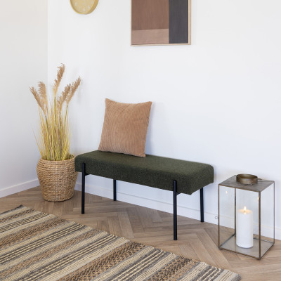 LONDRES-Banco de tela verde de 100 cm