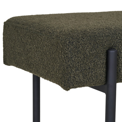 LONDON-Banc en tissu vert 100 cm