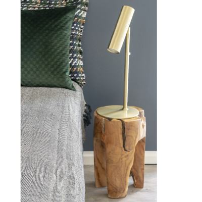 TIF-Sgabello in teak massello riciclato ø26 cm