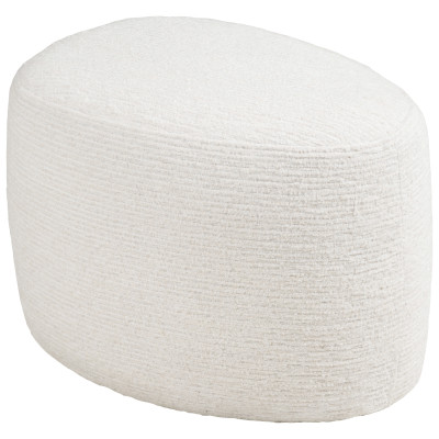 SVIT-Sitzpuff aus ecrufarbenem Stoff 55 x 40 cm