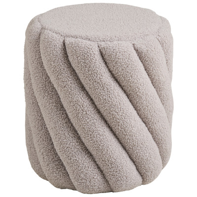 TORS-Puf de tela gris ø38 cm