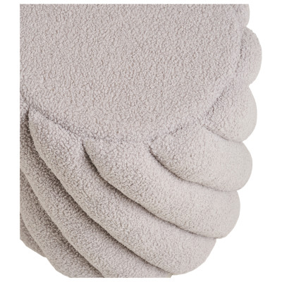 TORS-Pouf in tessuto grigio ø38 cm