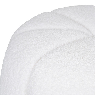 LOOM-Pouf écru ø48 cm