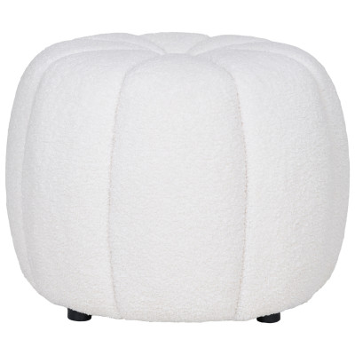LOOM-Pouf écru ø48 cm