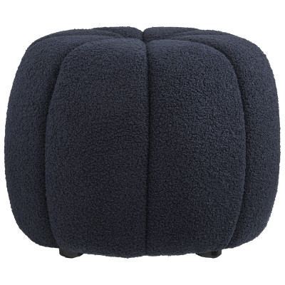 LOOM-Pouf blu navy ø48 cm