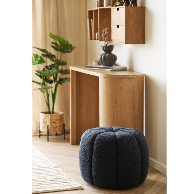 LOOM-Marineblauer Pouf ø48 cm