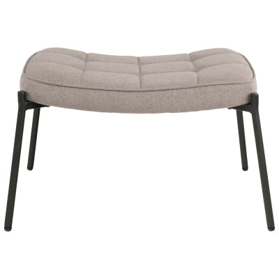 BORIS-Poggiapiedi in tessuto bouclé tortora