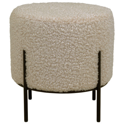 TED-Puf de tela bouclé color topo ø355 cm