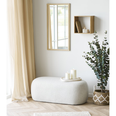 EGGS-Sandfarbene Stoffbank 100 x 50 cm